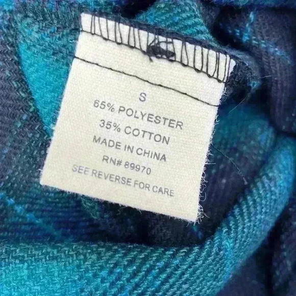 Love Notes women’s long sleeved button up plaid shirt size small - Picture 8 of 10